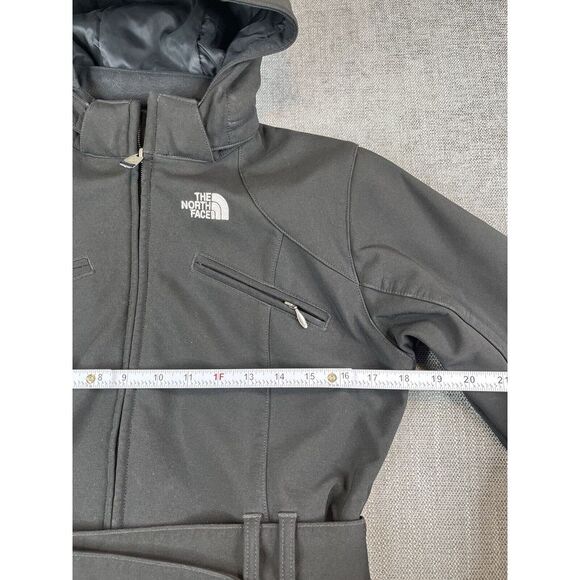 The North Face Jacket Womens (S) Black Apex Bionic Belted Trench Coat Softshell - Picture 4 of 12